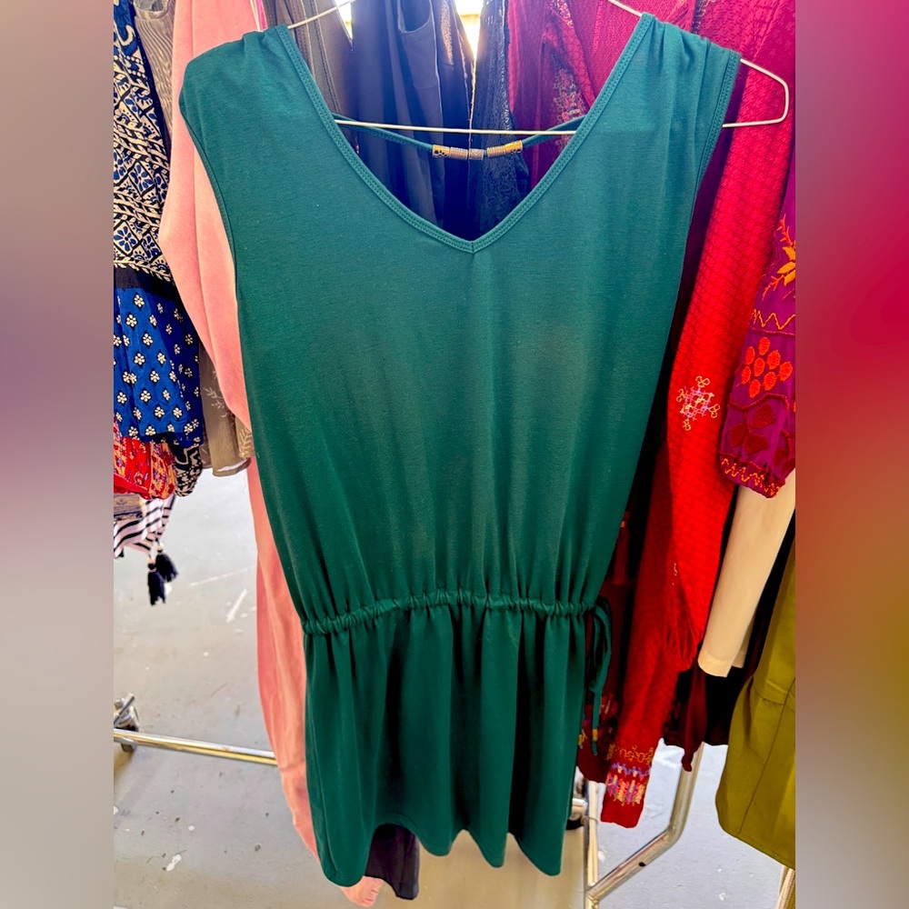 Chic Teal Sleeveless dress